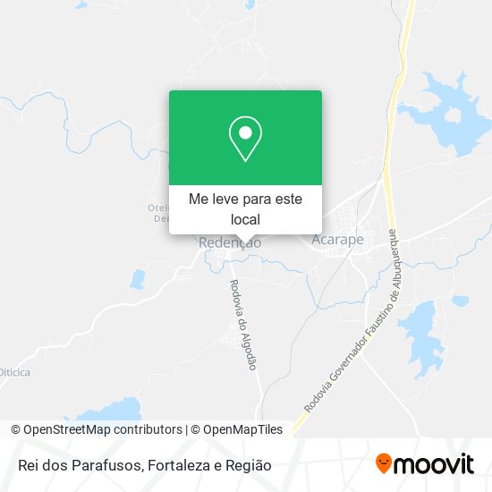 Rei dos Parafusos mapa