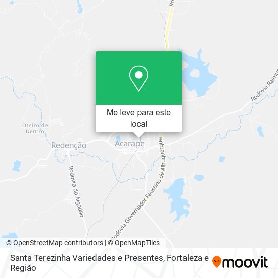 Santa Terezinha Variedades e Presentes mapa