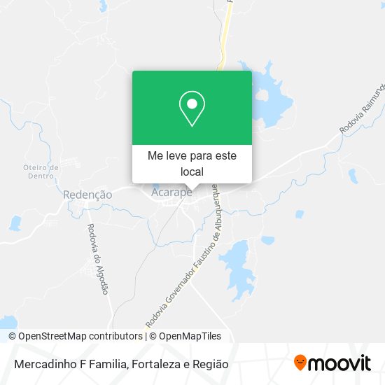 Mercadinho F Familia mapa