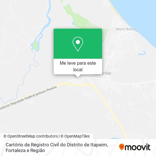 Cartório de Registro Civil do Distrito de Itapeim mapa