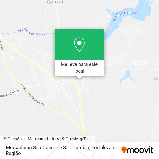 Mercadinho Sao Cosme e Sao Damiao mapa