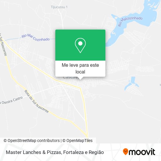 Master Lanches & Pizzas mapa