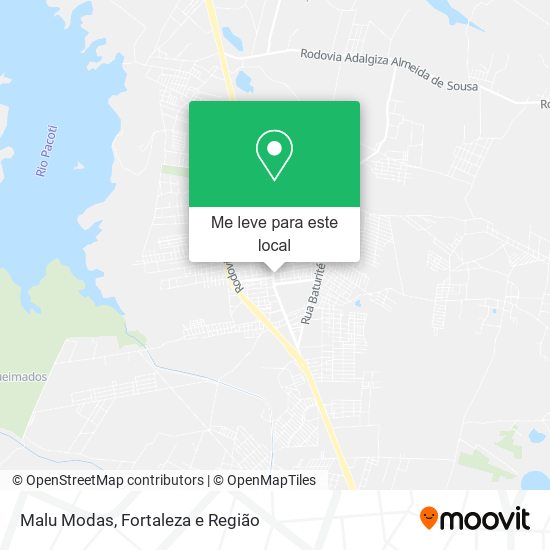 Malu Modas mapa