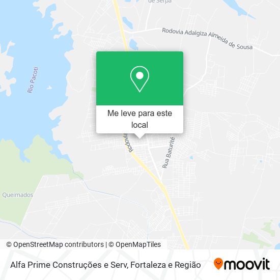 Alfa Prime Construções e Serv mapa