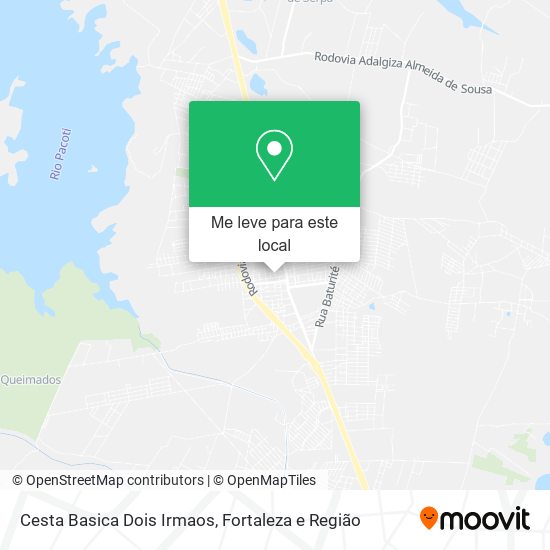 Cesta Basica Dois Irmaos mapa