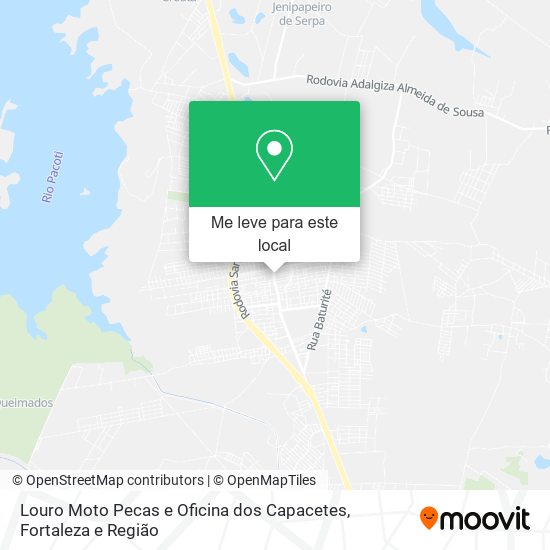 Louro Moto Pecas e Oficina dos Capacetes mapa