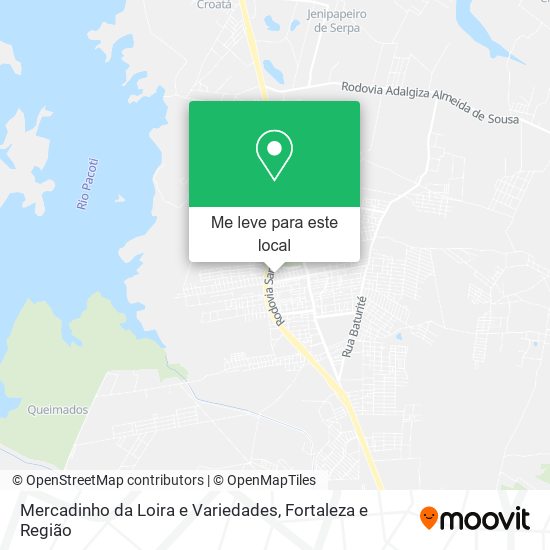 Mercadinho da Loira e Variedades mapa
