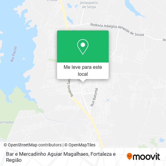 Bar e Mercadinho Aguiar Magalhaes mapa