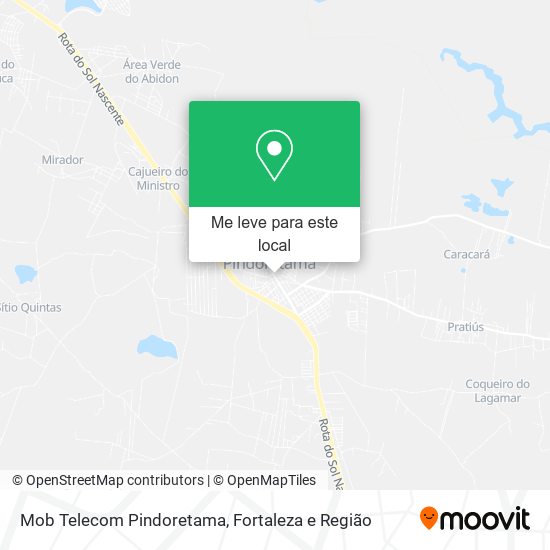Mob Telecom Pindoretama mapa