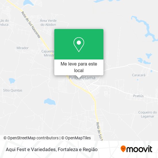 Aqui Fest e Variedades mapa