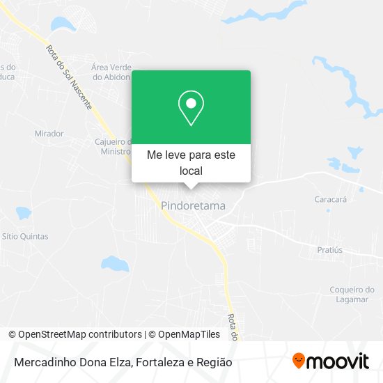 Mercadinho Dona Elza mapa