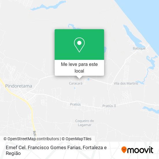 Emef Cel. Francisco Gomes Farias mapa