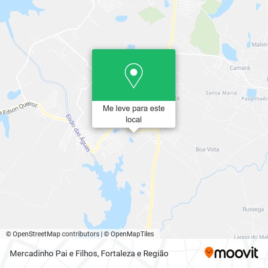 Mercadinho Pai e Filhos mapa