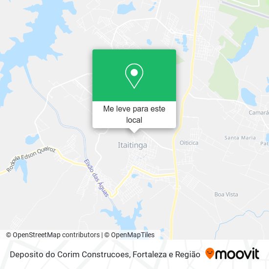 Deposito do Corim Construcoes mapa