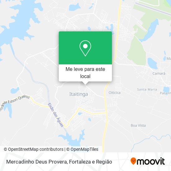 Mercadinho Deus Provera mapa