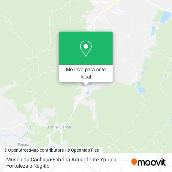 Museu da Cachaça-Fábrica Aguardente Ypioca mapa