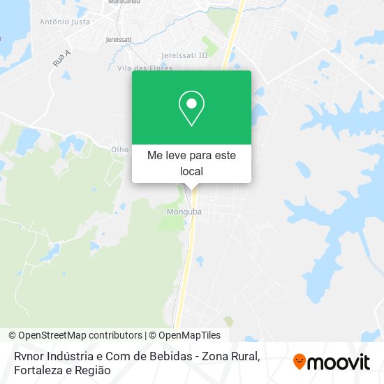 Rvnor Indústria e Com de Bebidas - Zona Rural mapa