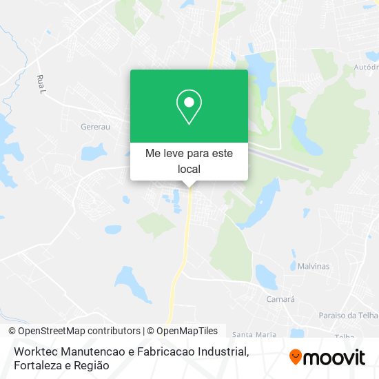 Worktec Manutencao e Fabricacao Industrial mapa