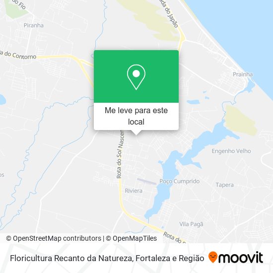 Floricultura Recanto da Natureza mapa