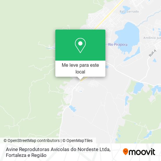 Avine Reprodutoras Avícolas do Nordeste Ltda mapa