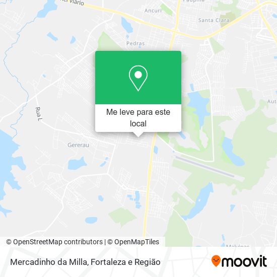 Mercadinho da Milla mapa