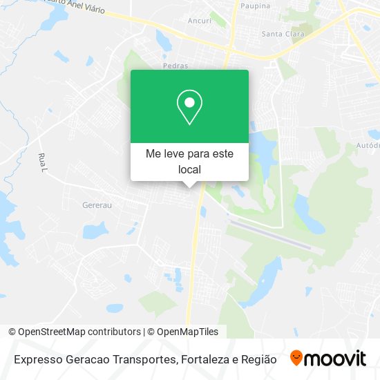 Expresso Geracao Transportes mapa