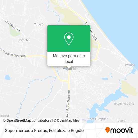 Supermercado Freitas mapa