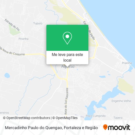 Mercadinho Paulo do Quengao mapa