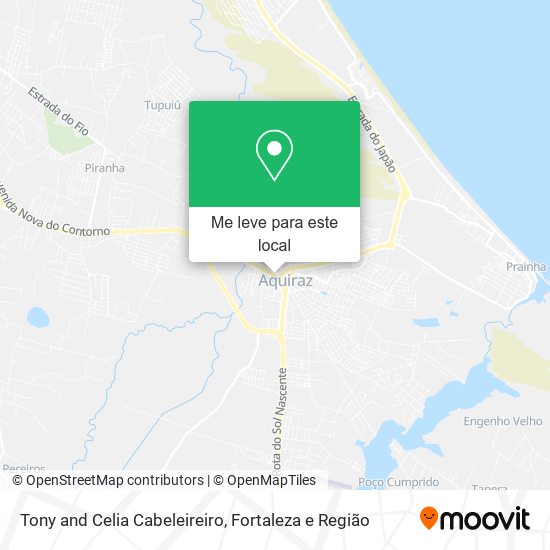 Tony and Celia Cabeleireiro mapa