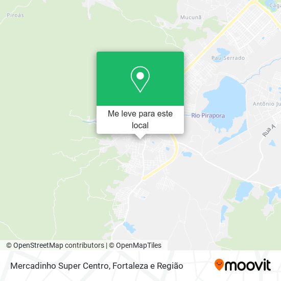 Mercadinho Super Centro mapa