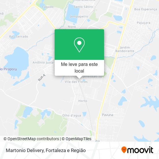 Martonio Delivery mapa