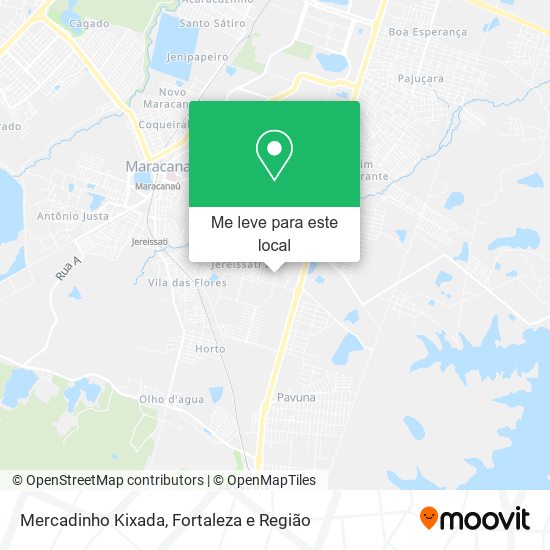 Mercadinho Kixada mapa