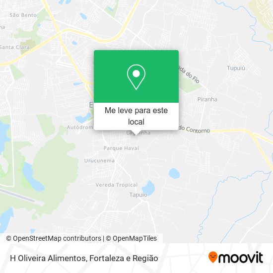 H Oliveira Alimentos mapa