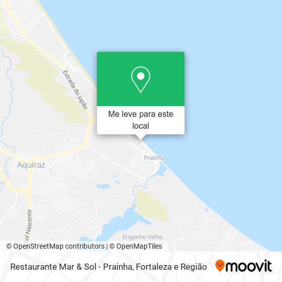 Restaurante Mar & Sol - Prainha mapa