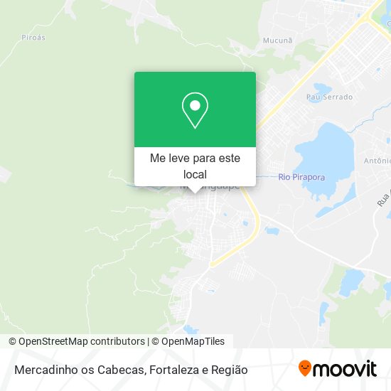 Mercadinho os Cabecas mapa