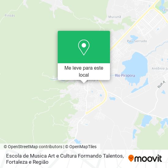 Escola de Musica Art e Cultura Formando Talentos mapa