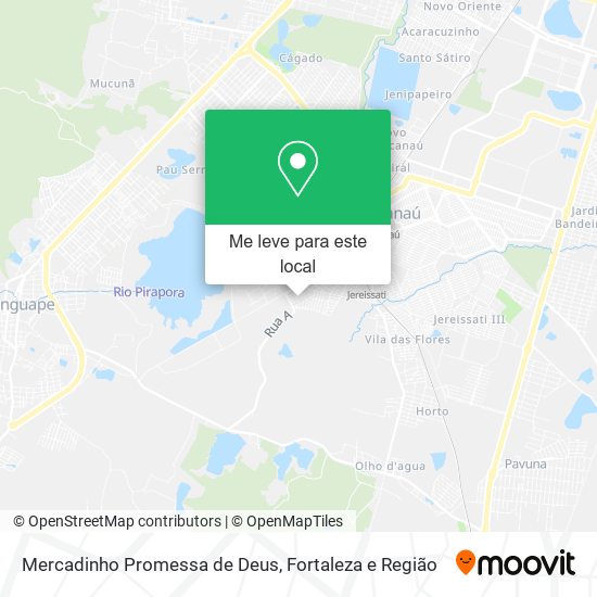 Mercadinho Promessa de Deus mapa