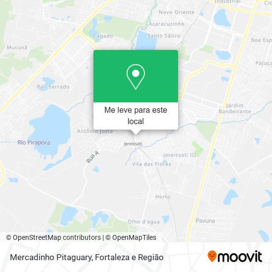 Mercadinho Pitaguary mapa