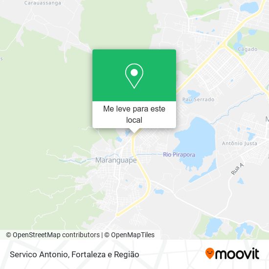 Servico Antonio mapa