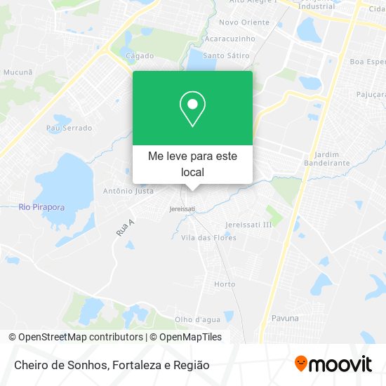 Cheiro de Sonhos mapa