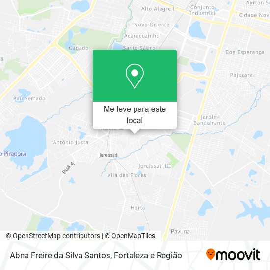 Abna Freire da Silva Santos mapa