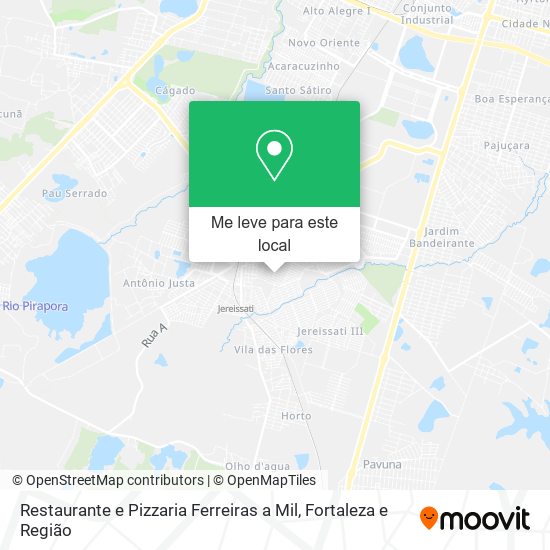 Restaurante e Pizzaria Ferreiras a Mil mapa