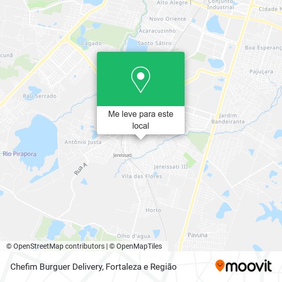 Chefim Burguer Delivery mapa