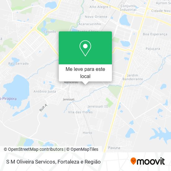 S M Oliveira Servicos mapa