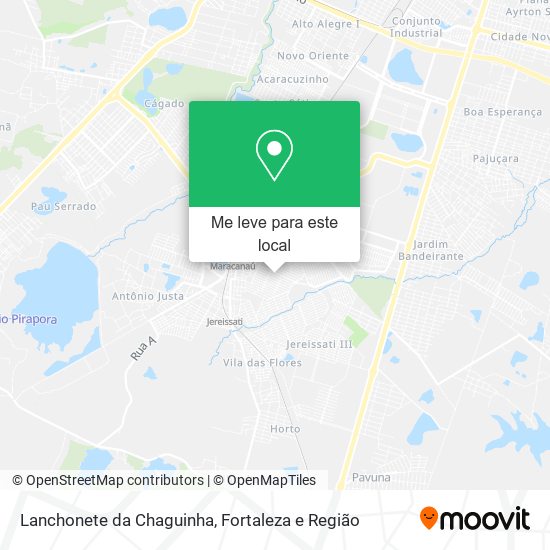 Lanchonete da Chaguinha mapa