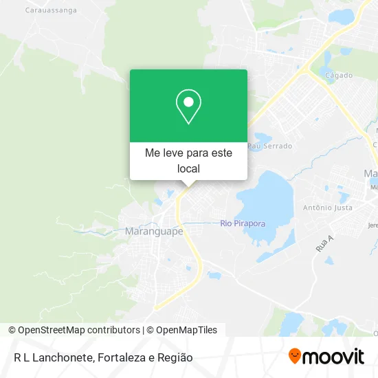 R L Lanchonete mapa