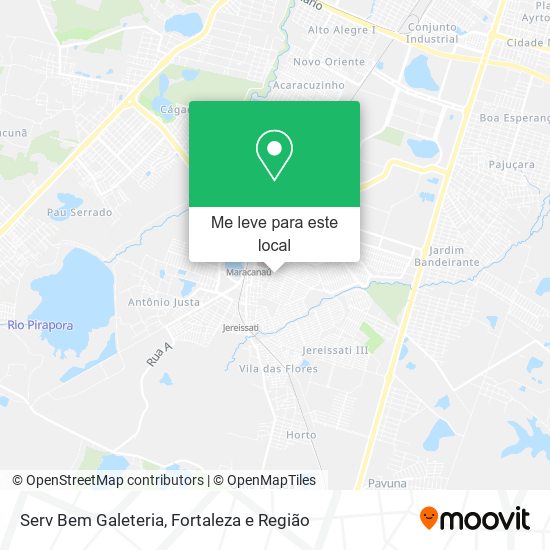 Serv Bem Galeteria mapa