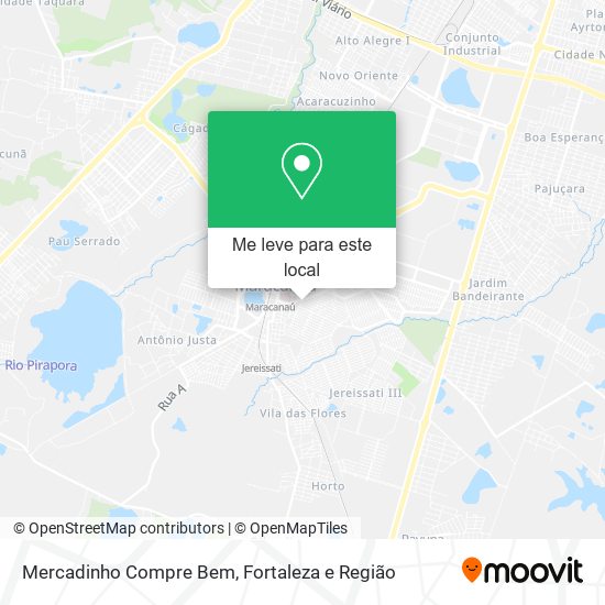 Mercadinho Compre Bem mapa