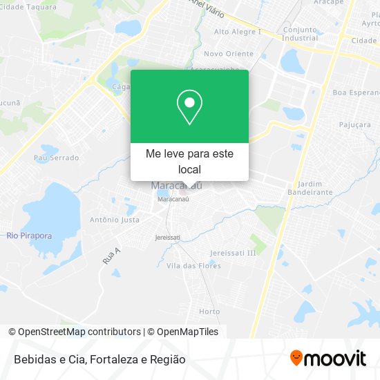 Bebidas e Cia mapa