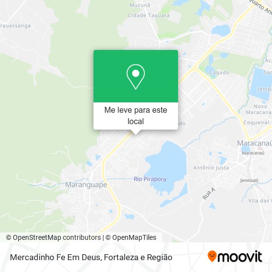 Mercadinho Fe Em Deus mapa